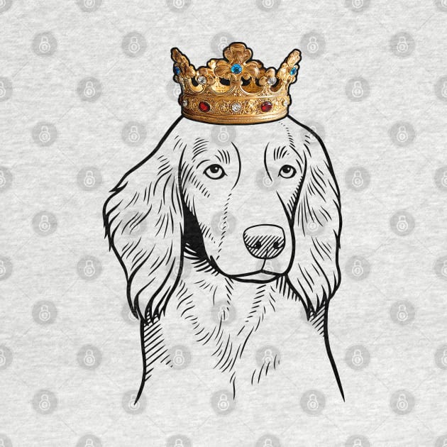 Welsh Springer Spaniel Dog King Queen Wearing Crown by millersye